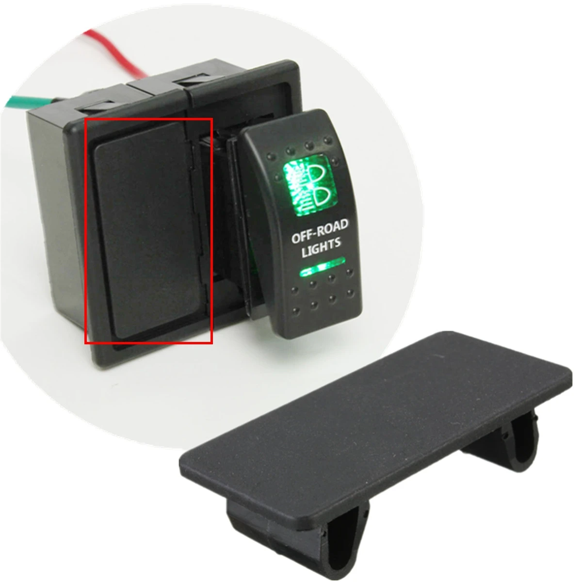 

Car Automobile Boat RDX K Blank ARB Rocker Switch Panel Holder Blanking Plate