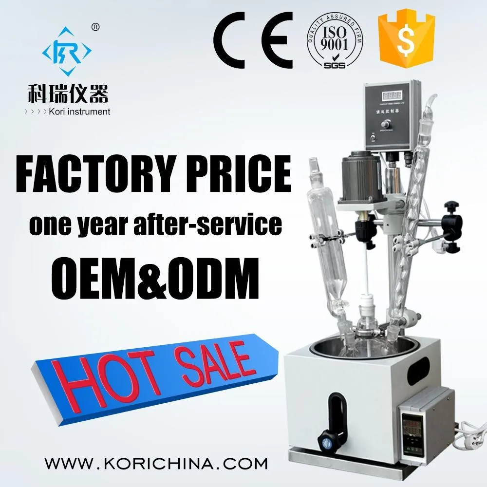 5L Chemical Glass Reactors price/Glass Stirred Reactor for