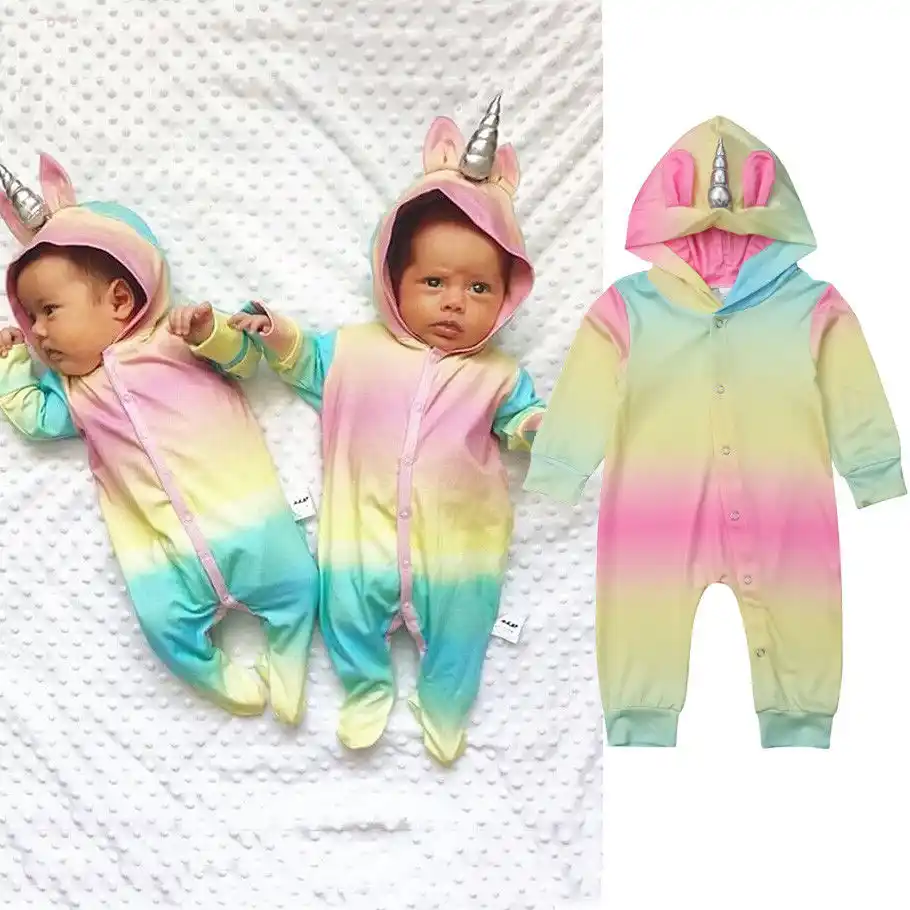 unicorn romper baby