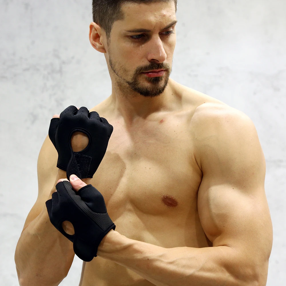 Unisex Gym Gloves Heavyweight Sports Exercise Weight Lifting Gloves Body Building Training Sport Fitness Gloves Fiting Cycling