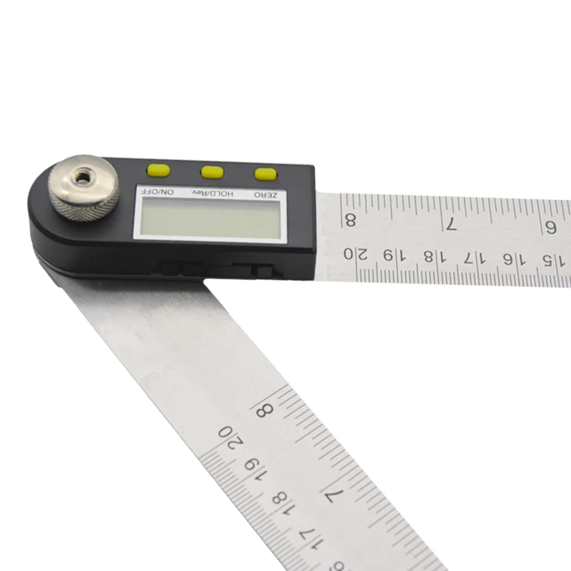 US $20.21 200mm Digital Protractor Inclinometer Goniometer Level Measuring Tool Electronic Angle Gauge Stainless Steel Angle Ruler