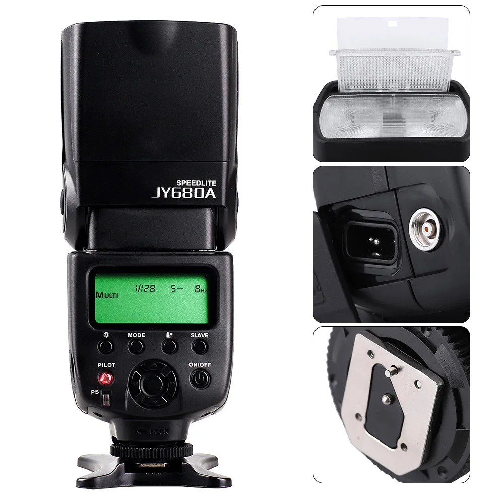 

Viltrox JY680A On-camera Speedlite Light Flash Light GN33 for Canon Nikon Sony Pentax DSLR Camera with Carrying Bag