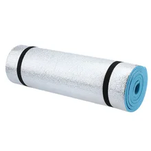 180 × 50/60 × 1 см EVA пенопластовая однобоковая алюминиевая фольга влагостойкий матрас для йоги для пляжа, кемпинга, туризма, путешествий, пикника, спального матраса