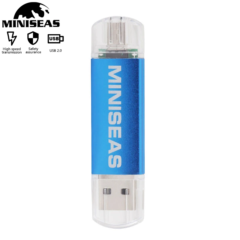 

Miniseas OTG Colorful Usb Flash Drive 32GB 64GB 128GB Memory Pen Drive cel Usb Stick U Dick Pendrive For smart phone