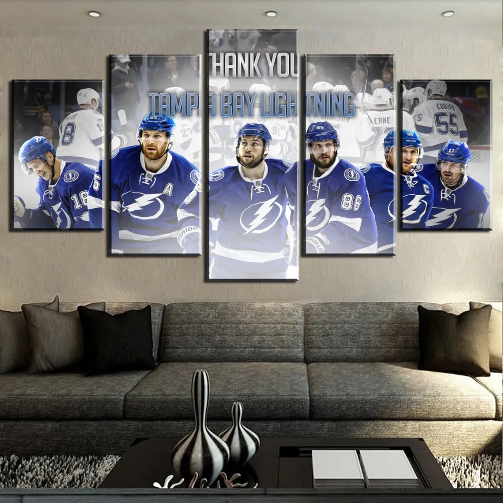 

5 Piece Canvas Painting Ice Hockey Team Poster Modern Decorative Paintings on Canvas Wall Art for Home Decorations Wall Decor