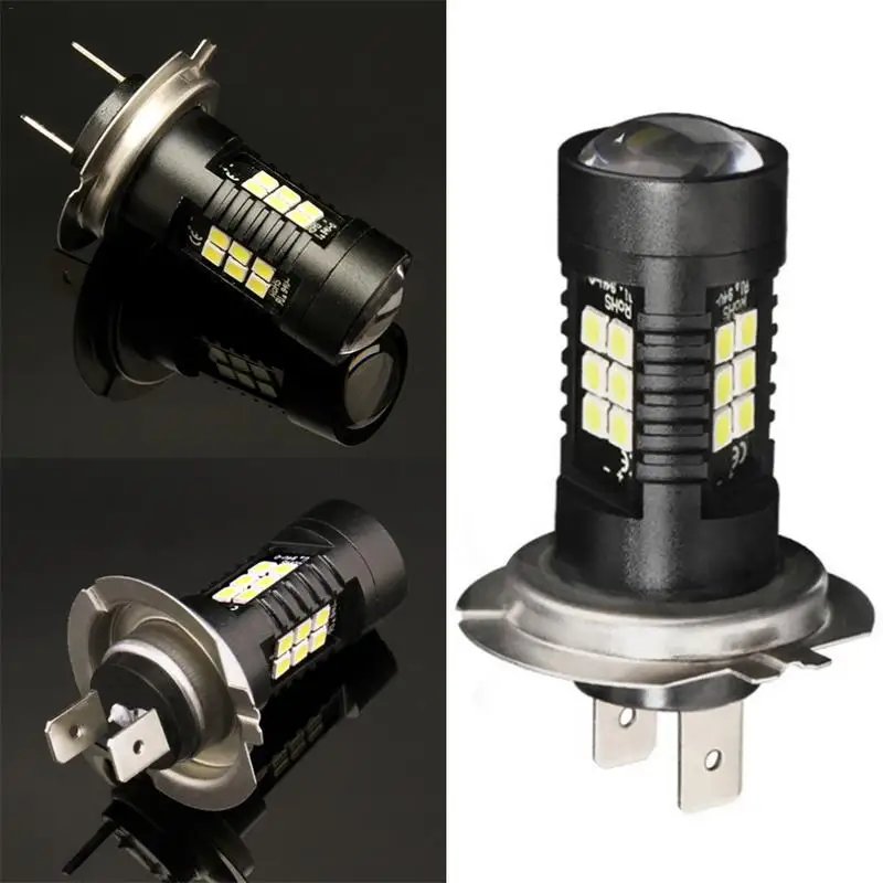 

Professional 2pcs H7 LED Lamp Super Bright Car Fog Lights 12V 24V 6000K White Car Driving DRL Daytime Running Light