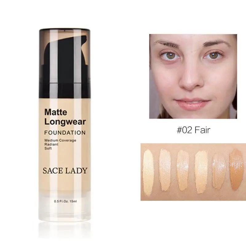 SACE крем Основа LADY Base профессиональный макияж для лица матовая отделка жидкость