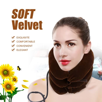 

Portable Air Inflatable Pillow Cervical Neck Traction Device For Easing Muscle Pain