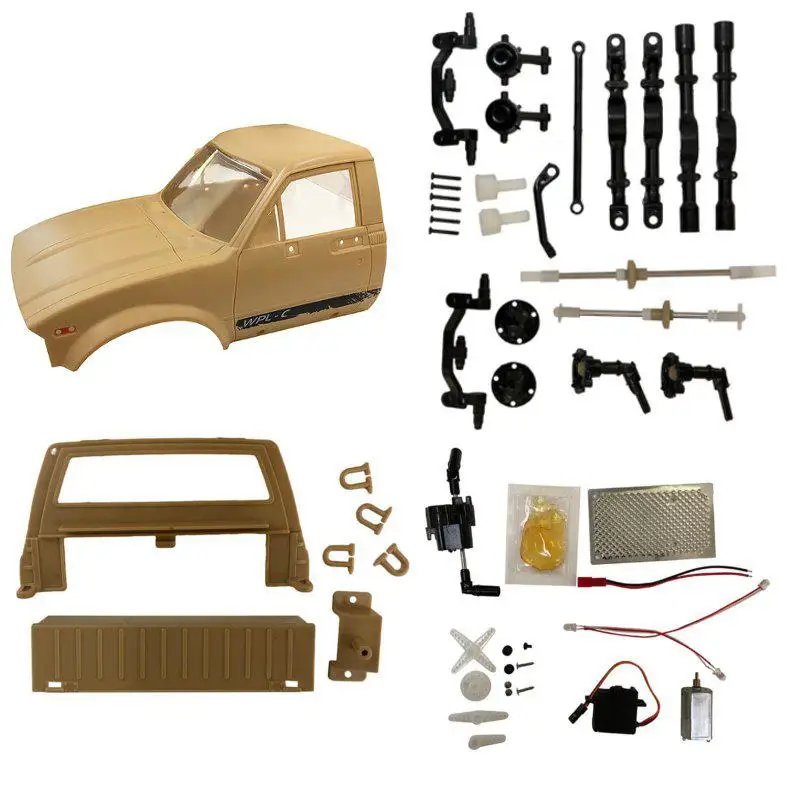 

RCtown WPL C14 2.4G 1/16 Four Drive Climber RC Car KIT with Servo Motor RC Accessories