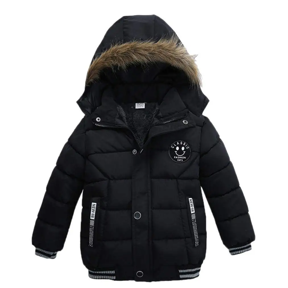

Fashion Kids Thick Coat Toddler Boys Girls Hooded Coat Padded Winter Jacket Warm Clothes