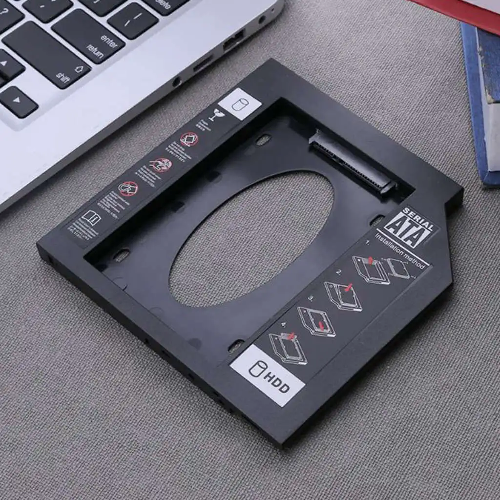 Ультратонкий 9,5 мм ноутбук Pc Cd драйвер слот Hdd Ssd держатель кронштейн пластиковый Sata жесткий диск Оптический отсек с отверткой