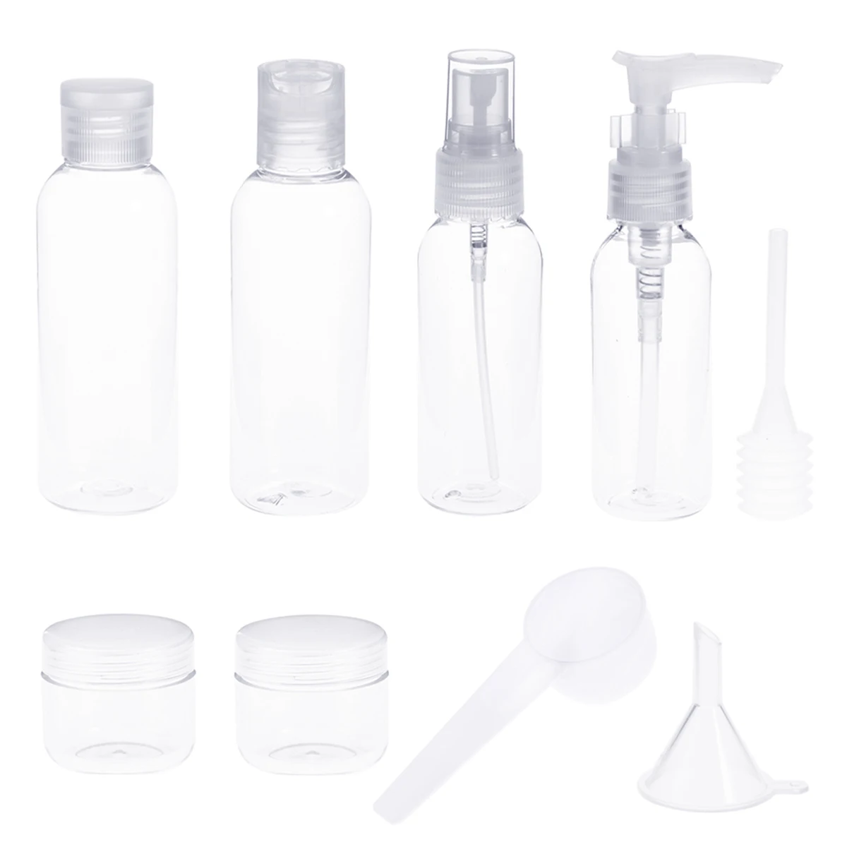 

9pcs Travel Bottle Set Toiletries Liquid Containers Leak Proof Cosmetic Makeup Holder Bottles with Bag