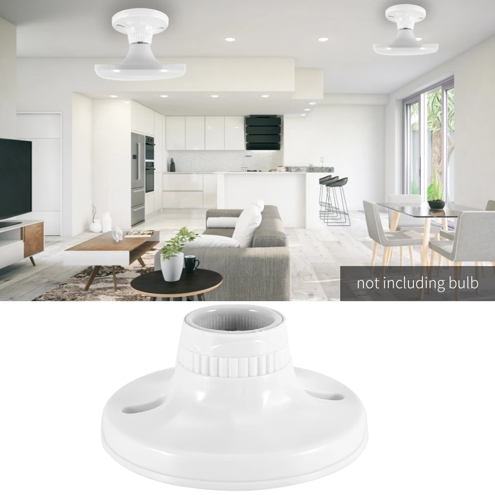 Фитинг e27 лампа база светодиодный E27 резьба керамический держатель лампы пластиковая Инженерная Лампа головка патрон E27