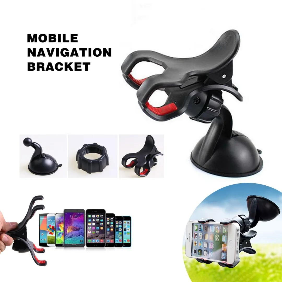 

High Quality Universal 360 Degree Rotating Car Suction Cup Vehicle Windshield Mount GPS Cell Phone Durable Plastic Holder Stand