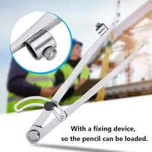 Углеродистая сталь 200 мм крыло делитель карандаш маркировка компас-круг производитель регулируемый писец для ремесленника студента плотника