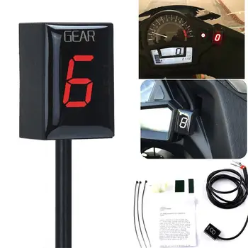 

Motorcycle 1-6 Gear Indicator Red LED for Honda CB500 CBR500RR CB650F CBR650F CB400F Motorbike Gear Indicator Dashboard Tool