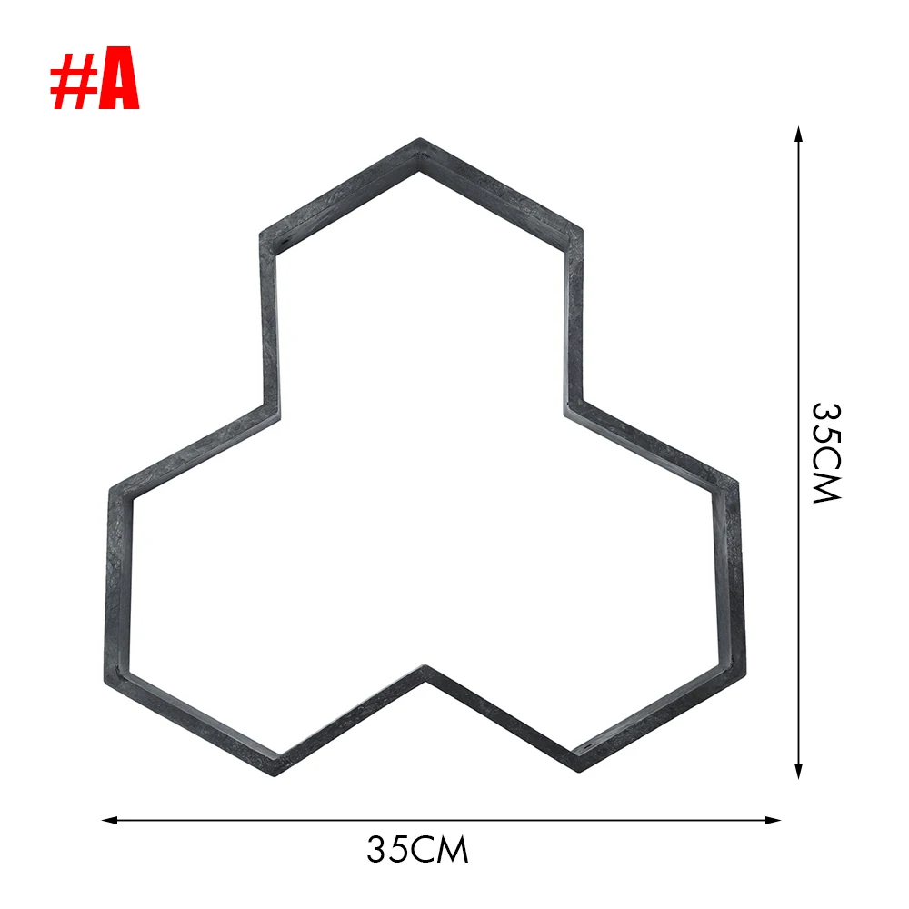 1 шт. 40*40 см садовая дорожка производитель форма неправильная модель бетон шаговый камень цемент плесень кирпич DIY садовые инструменты для дома