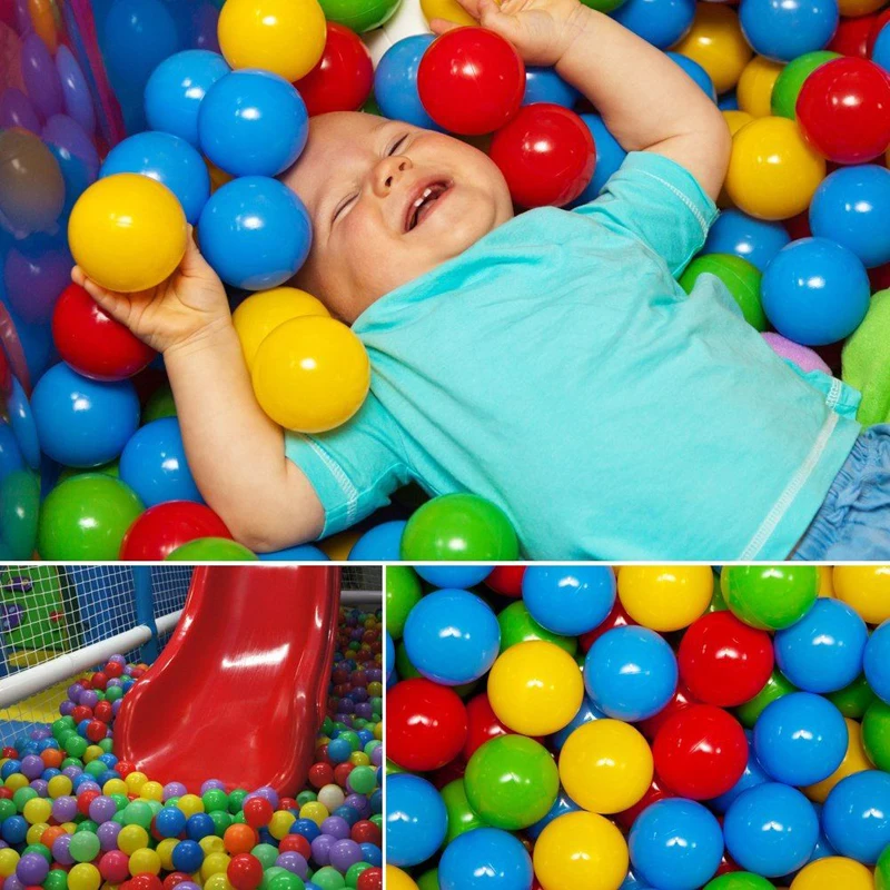 100 шт шары для детей многоцветные детские пластиковые мягкие игровые мячи игрушки для мяча игрушки для бассейна