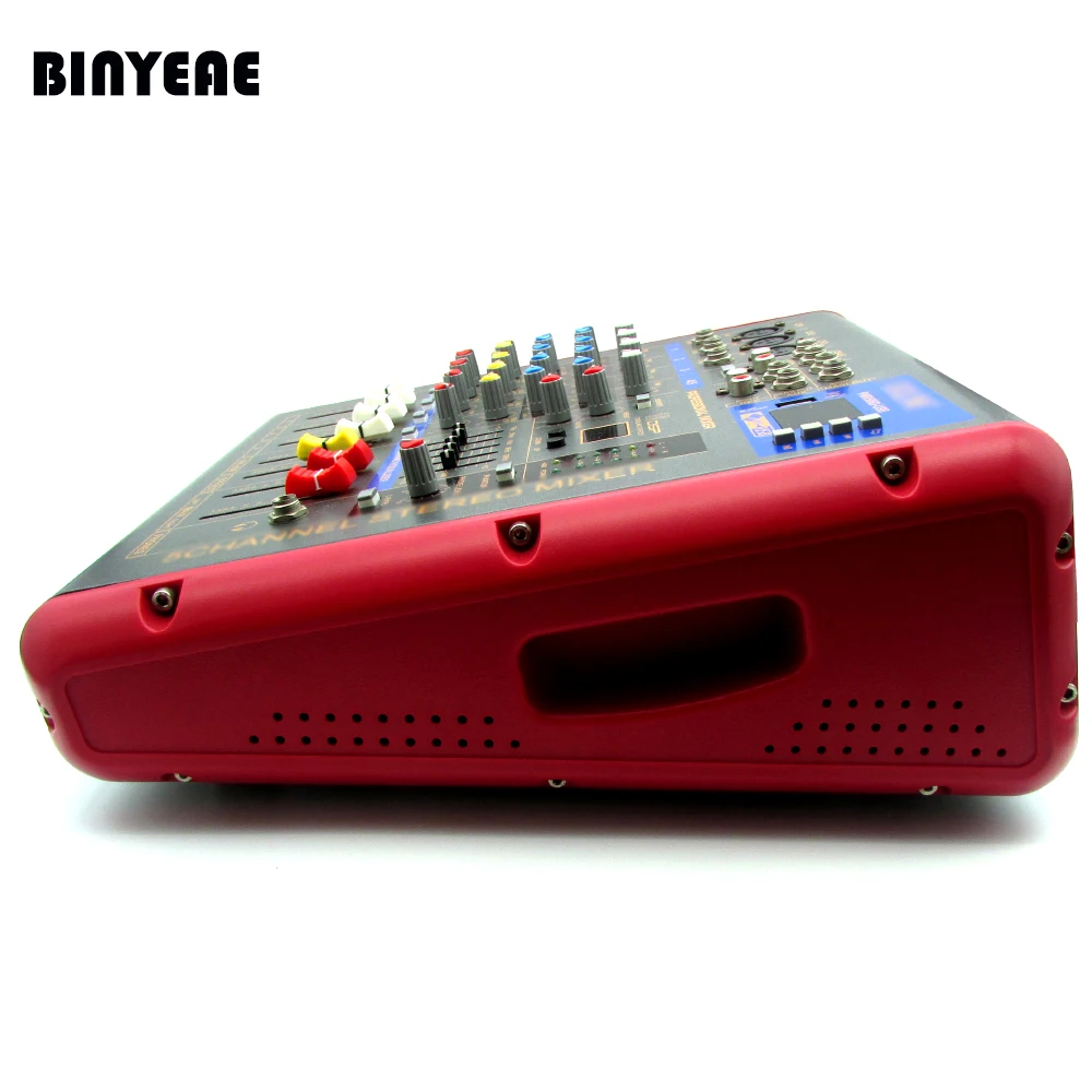 7 канальный аудио усилитель DJ Mixer Powered Amp Mezcladora De PMR706D для записи микрофона|microphone