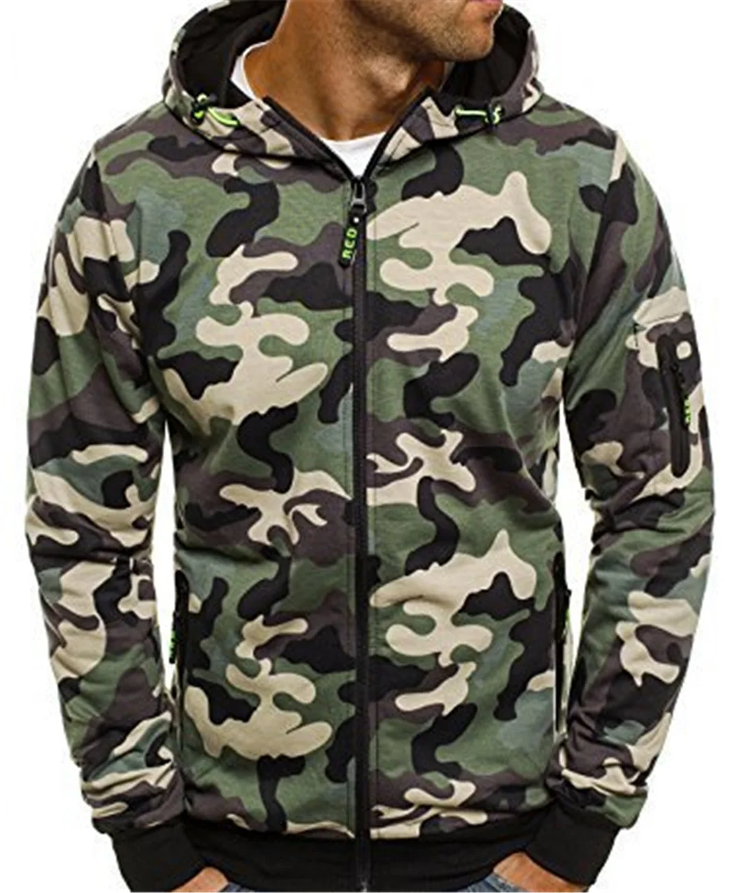 Preise Herren Pullover Strickjacke Mit Kapuze Mantel Camouflage Männlichen mode Armee Kampf Taktische Sweat Shirt Military Männer KLEIDUNG