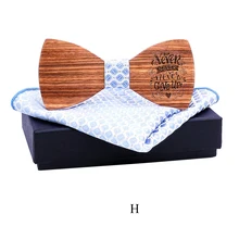 Новое поступление ручной работы Деревянная костюмная галстук-бабочка мужской носовой платок деревянный лук галстук шелковый галстук деловой Свадебный модный тренд