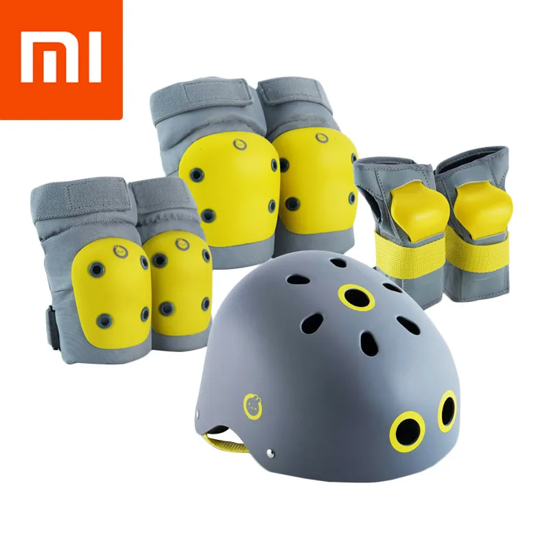 

Xiaomi Xiaoxun Adjustable Kids Cycling Helmet Bike Sport Kneepad Elbow Knee Wrist Safety Gear