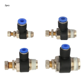 

Pneumatic Airflow Regulator Air Speed Controller Fits 10mm/12mm OD Hose Tube new