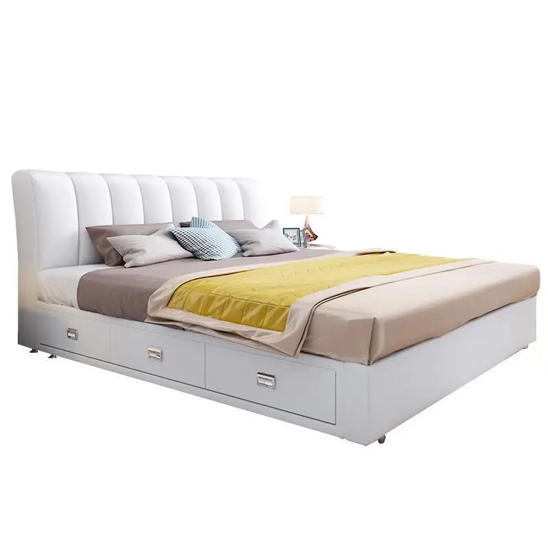 

Ranza Yatak Modern Dormitorio Kids Totoro Quarto Single Set Room Meble Leather Moderna bedroom Furniture Cama Mueble Bed