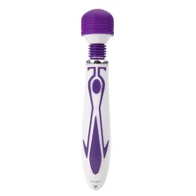 60-Frequency Multi-Speed G-Spot Clitoral Magic Wand Massager Female Vibrator Sex Toy Purple White Adult Product