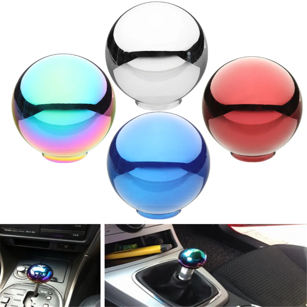 

Set M8/M10/M12 Universal Manual Automatic Round Ball Shifter Lever Gear Shift Knob