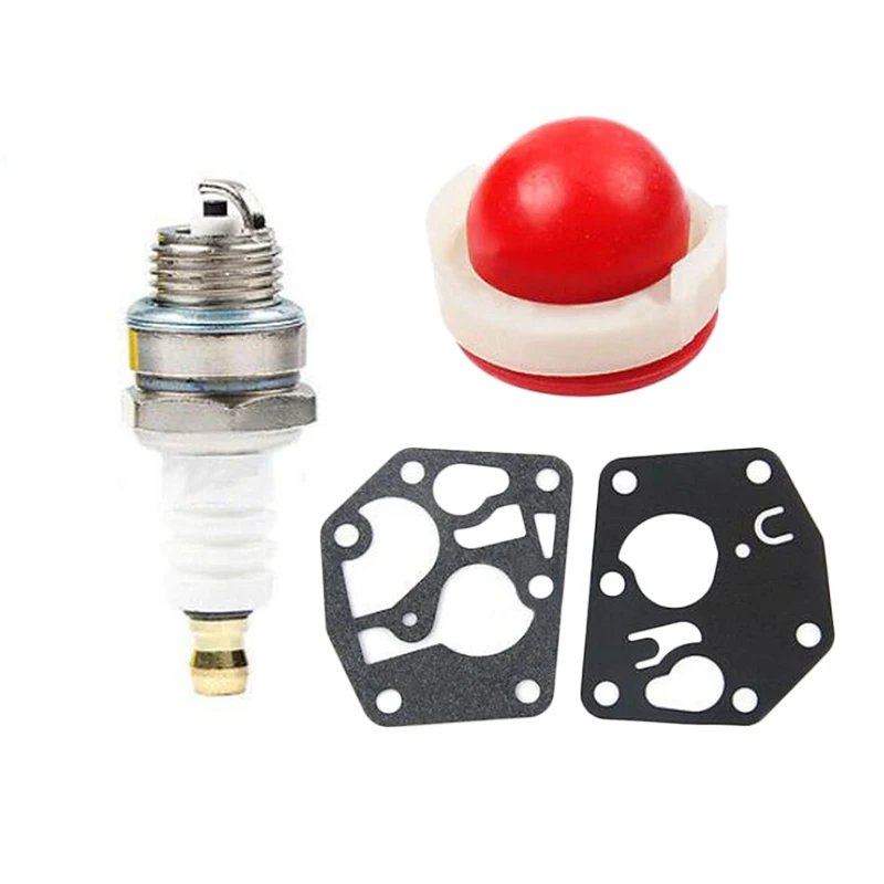 

Carburetor Primer Bulb Gasket Spark Plug Repair Kit For Briggs & Stratton 795083