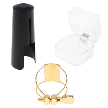 

Sax Mouthpiece Ligature Clip With Flute Head Card Cap