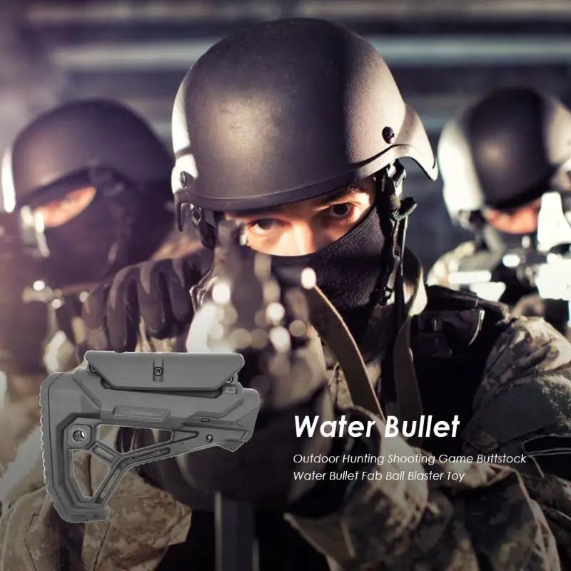 

1pcs Outdoor Tactical Game Water Bullet Buttstock For Airsoft BB Ball Butt Pad Recoil Hunting Accessories