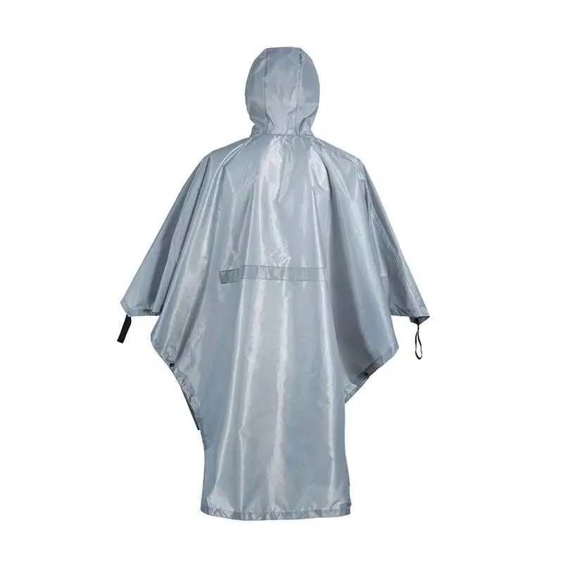 Универсальный светоотражающий Безопасный полиэстер водостойкая одежда для верховой езды плащ пончо с капюшоном до колена дождевик