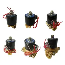 AC220V двухсторонний канал электромагнитный клапан пневматический клапан для воды