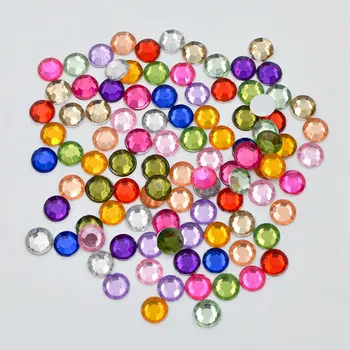 

2000pcs Acrylic Mix 5mm Round Flatback Rhinestone Child Scrapbooks Wedding DIY F480