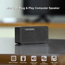 USB динамик s компьютерный динамик Plug& Play портативный динамик двойной рог 3 Вт Выход подходит для USB2.0 и выше для ПК ноутбуков