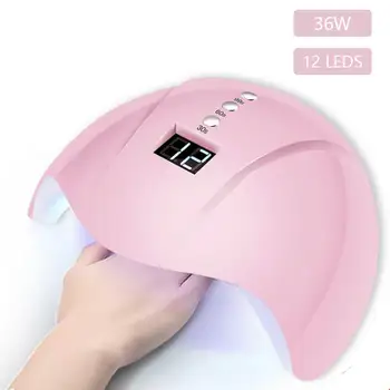 

12 LED USB Nail Lamp UV natural light Nail Gel Dryer Curing Polish Machine Nail Tool pink