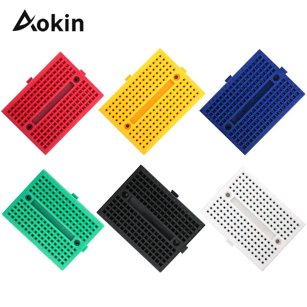 

Breadboard 170 Point Breadboard Mini 170Point Solderless PCB Bread Board 170 holes Test Develop for Arduino Diy kit