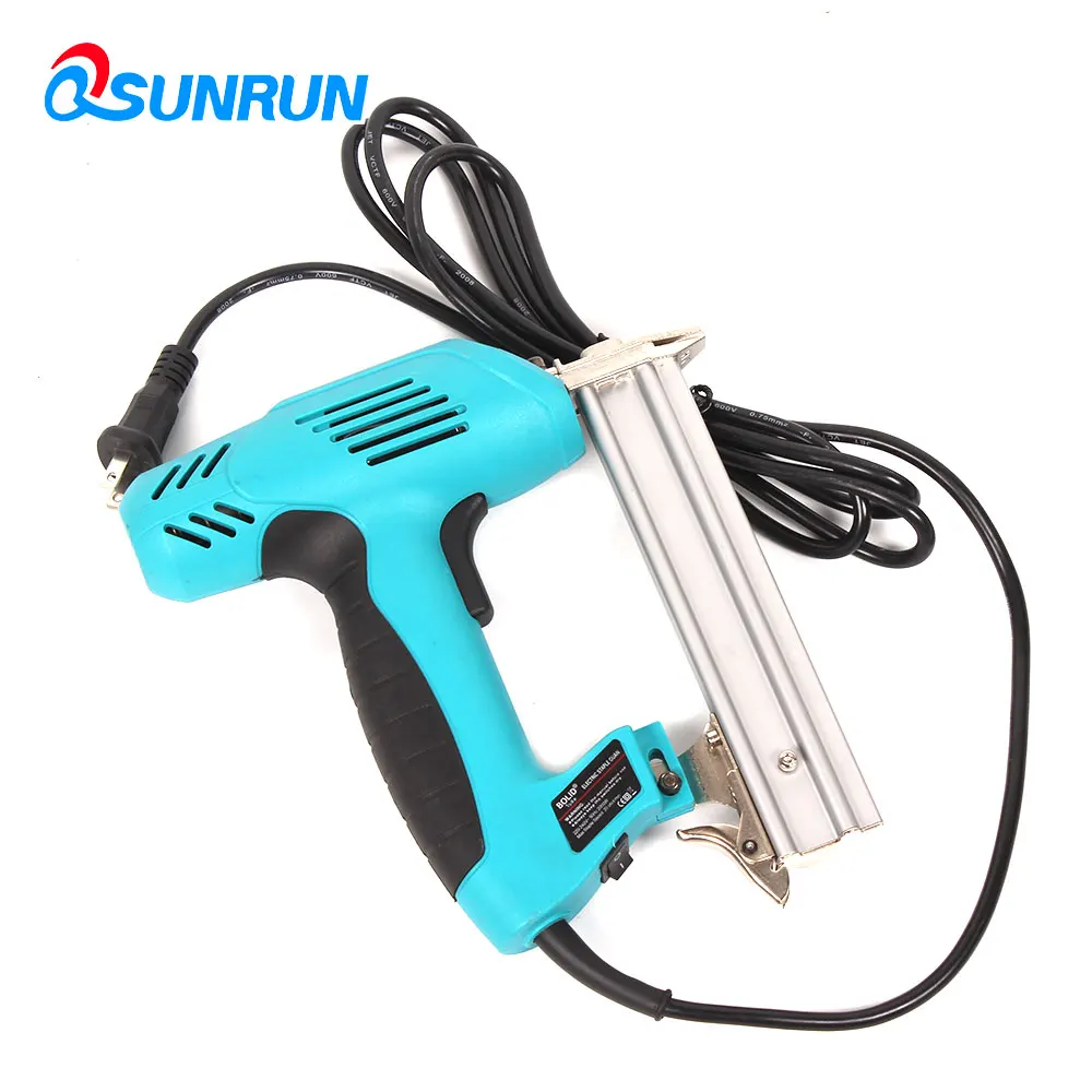 QSUNRUN 2 In1 Nail Gun обрамление таккера F30 Электрический ногти скоб пистолет 220 V 1800 W