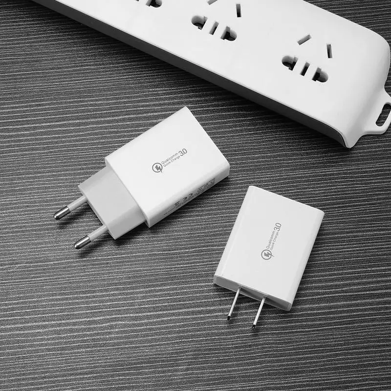 

Quick Charge 3.0 5V 3A Fast Mobile Phone Wall Home Travel AC Fast Charger Adapter EU/US Plug