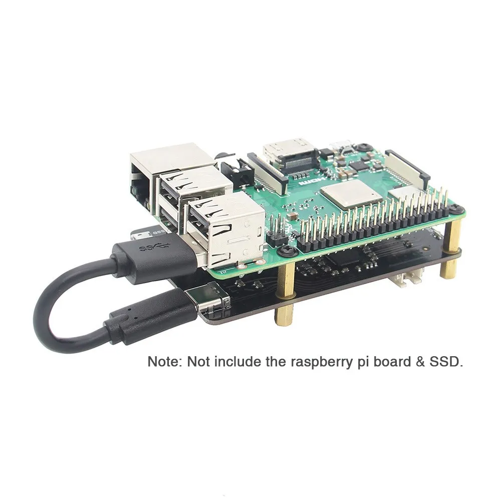 Raspberry Pi 3 Model b+ плюс NVMe M.2 2280/2260/2242/2230 SATA SSD NAS Плата расширения X870 для Raspberry Pi 3 Модель b+/3B/ROCK64