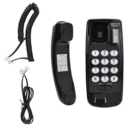 KD-168 настенный телефон расширение черный RJ45 (6P2C) Интерфейс поддержка на стене и плоской столе батарея не требуется