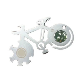 

Mountain Bike Tool Card Outdoor Multi-Tool Knife Survival Card Tool With Scale, Can Opener, Screwdriver, Cutting, Etc-2Pcs