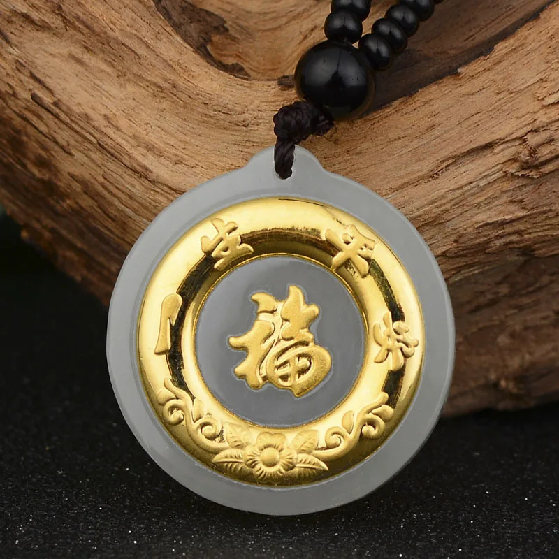 

2018 Promotion New Women Natural Pendant Chakra 3 D Inset S Hetian Pure With Life, Everyone Peace Buckle Manufacturer Wholesale