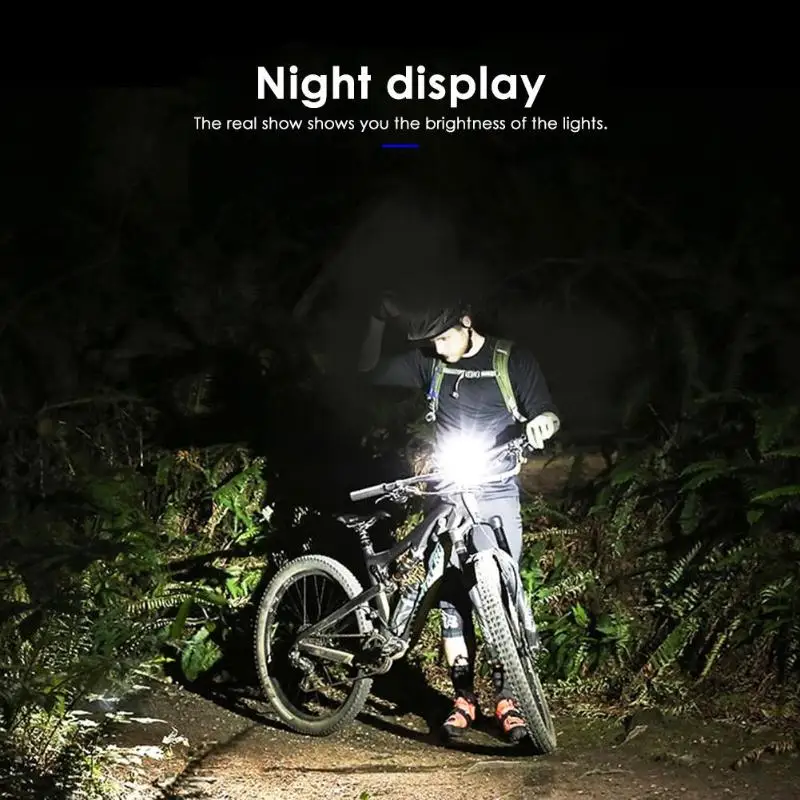 Top 3 in 1 USB Rechargeable LED Bike Front Light+Bicycle Computer+Electric Bell 5