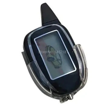 

M7 Two-way LCD Remote Control Key Fob Chain keychain + Holder for 2 Way Car Alarm System Scher Khan M7 Scher-Khan magicar 7