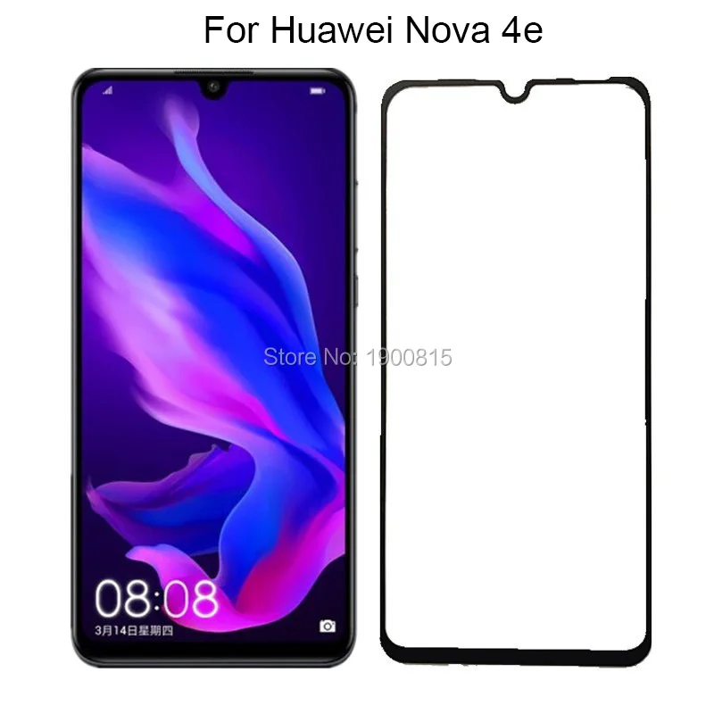 3D высокоглиноземное защитное закаленное стекло для Huawei NOVA 4E полное покрытие