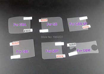 

150PCS/LOT LCD Screen Protective Film for Gameboy for GB GBA GBA SP GBC GBP for Gameboy Color Game Console Screen Protectors