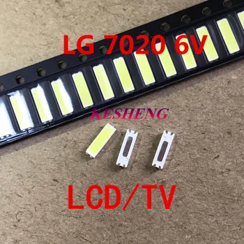 

200pz/lotto Jufei SMD LED 7020 6 V 1 W 160mA 84LM bianco Freddo per la TV Retroilluminazione